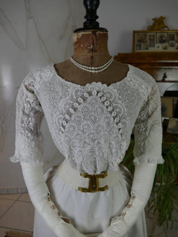 Gehäkelte Bluse, ca. 1910