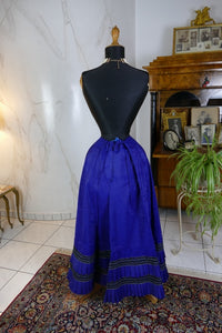 Blauer Unterrock, Deutschland, datiert 1908