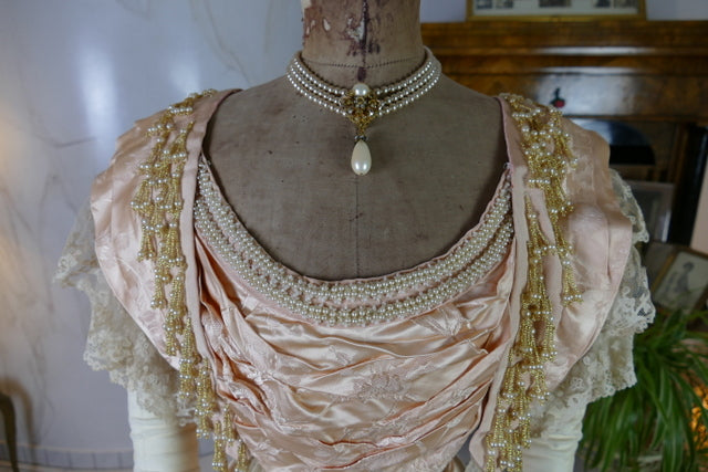 LARUE Ballkleid, Bordeaux-Biarritz, ca. 1898