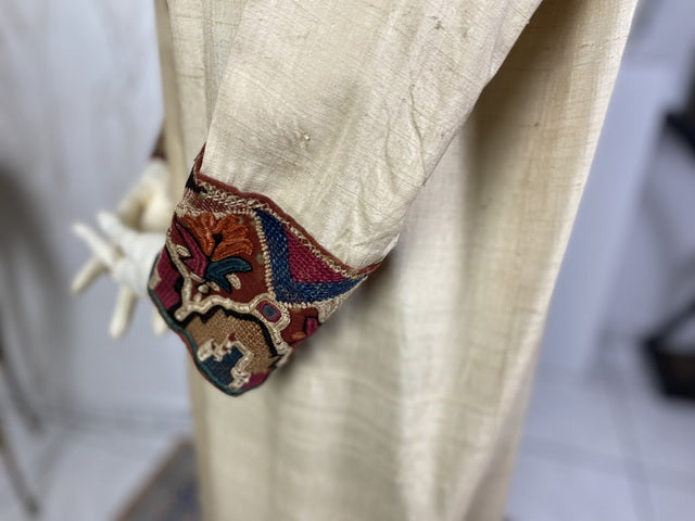 Vintage wild silk coat, 1920s 