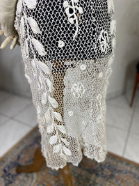 Irische Häkel-Langjacke, England, ca. 1908