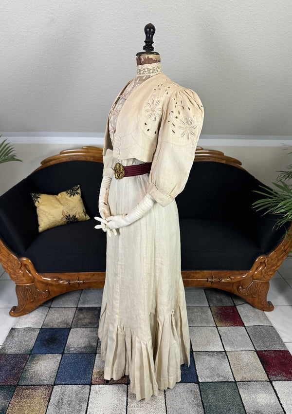 Leinen-Spazierkleid, Amerika, ca. 1904