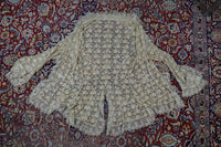 Antikes besticktes Spitzen-Bustle-Überkleid, 1880er Jahre