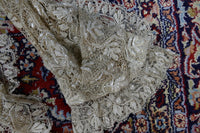 Antikes besticktes Spitzen-Bustle-Überkleid, 1880er Jahre