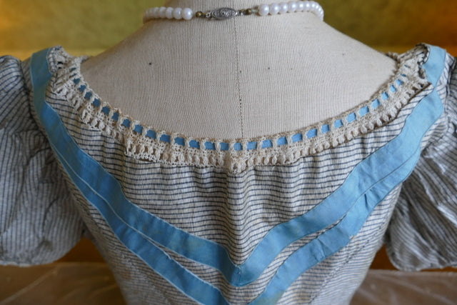 Mieder-Reifrockkleid, 1850er Jahre
