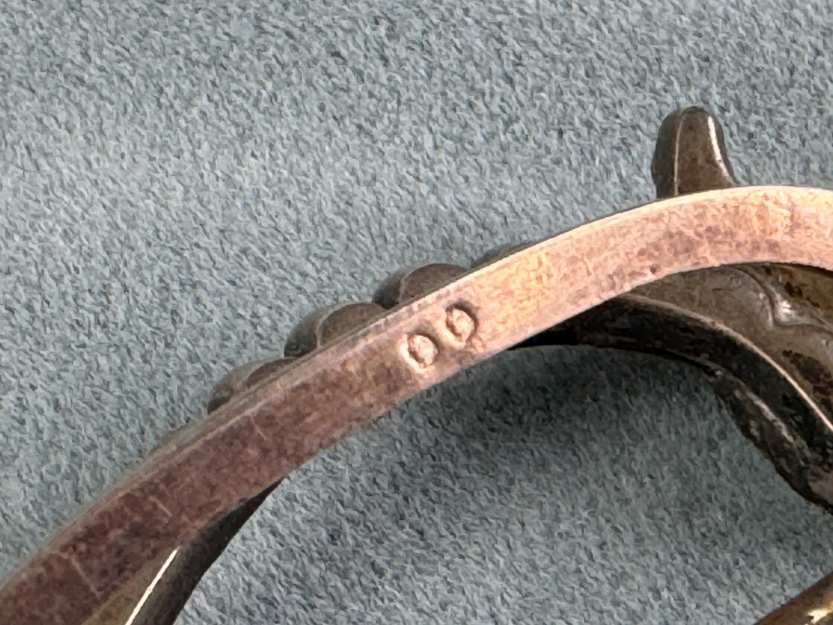 Sillver &amp; Rhinstone Gürtelschnalle, ca. 1890