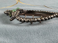 Sillver &amp; Rhinstone Gürtelschnalle, ca. 1890