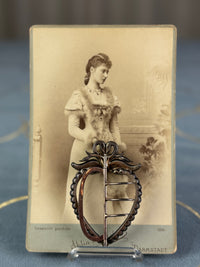 Sillver &amp; Rhinstone Gürtelschnalle, ca. 1890