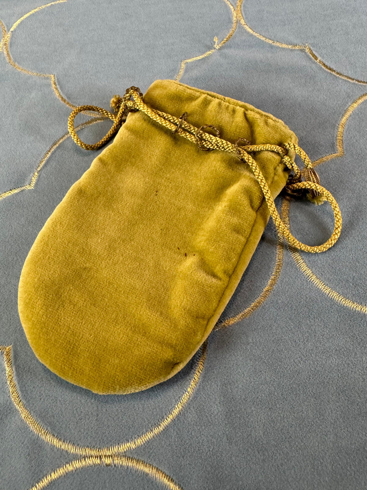 Antikes viktorianisches Samtsäckchen, ca. 1860
