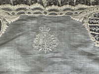 KÖNIGLICHER Boudoir-Kissenbezug, aus dem Nachlass der Herzogin Maria Immakulata von Württemberg, geborene Erzherzogin von Österreich, 1900