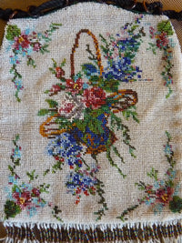 Perlenhandtasche, Deutschland, um 1890