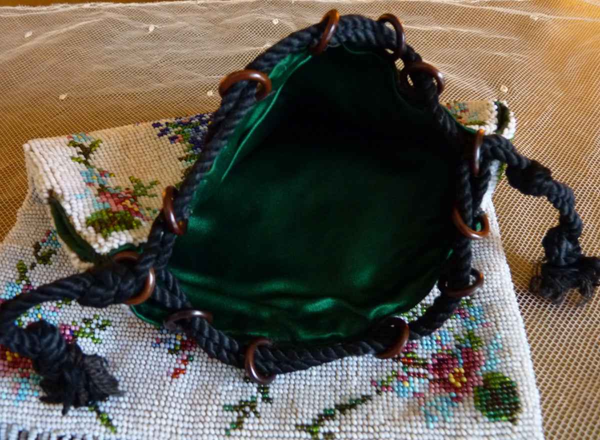 Perlenhandtasche, Deutschland, um 1890