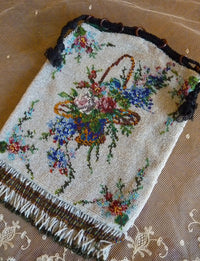Perlenhandtasche, Deutschland, um 1890