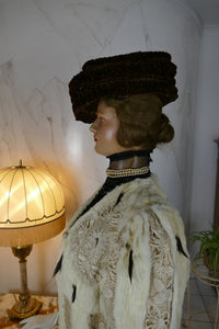 Antique ermine and lace coat, ca. 1908, attributed to Marija Pawlowna Romanowa, Imperial Russia