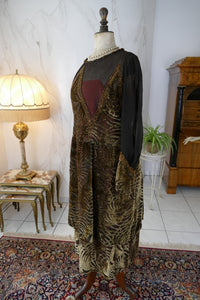 Vintage 1920s Velvet Dress