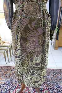 Jazz Age Velvet Day Dress, ca. 1923 