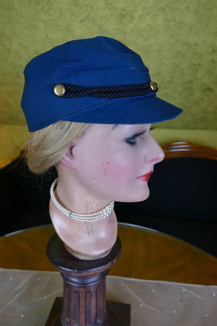 WEBER Grüne Woll-Sportmütze, ca. 1890