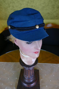 WEBER Grüne Woll-Sportmütze, ca. 1890