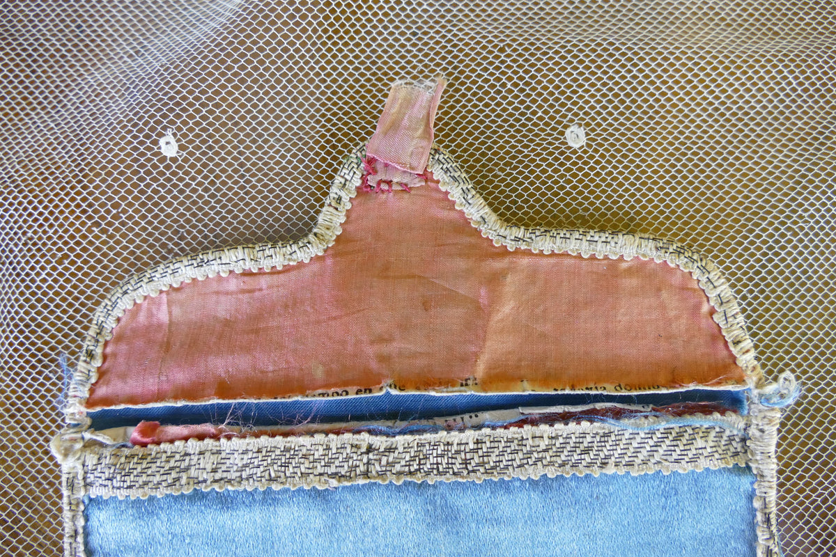 Antikes Rokoko-Seidenportemonnaie, ca. 1797
