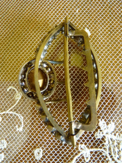 Gürtelschnalle mit Strasssteinen, ca. 1890