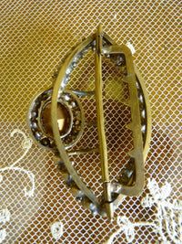 Gürtelschnalle mit Strasssteinen, ca. 1890