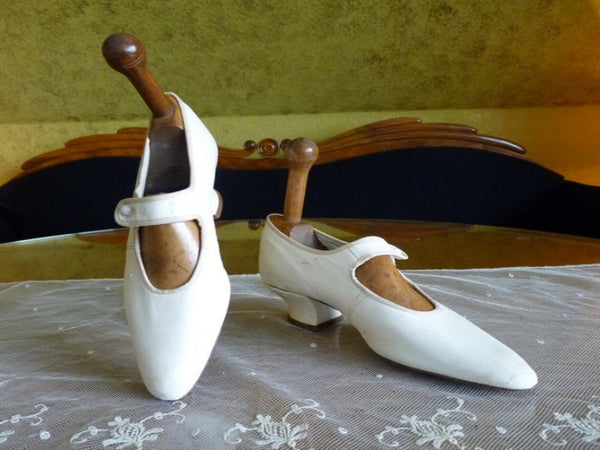 Antique Goatskin Wedding Shoes, ca. 1910