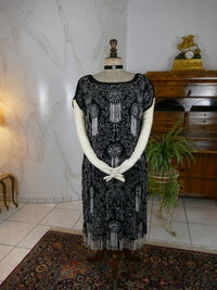 Besticktes Flapper-Kleid, Frankreich, ca. 1925
