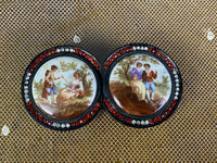 Gürtelschnalle mit romantischer Szene, ca. 1912