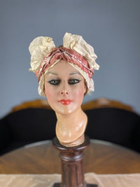 Boudoir-Haube für Schneckenfrisuren, ca. 1910