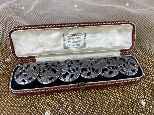 PARKES Herrenknöpfe, London, ca. 1898
