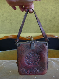 JUSTIN Ledertasche, ca. 1918
