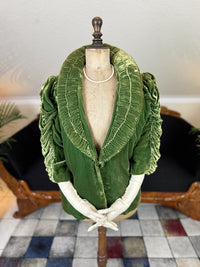1925 green velvet jacket
