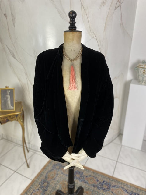 Black velvet jacket
