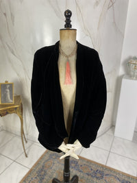 Black velvet jacket
