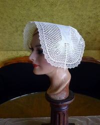 Alsatian lace bonnet ca. 1890, traditional regional headwear