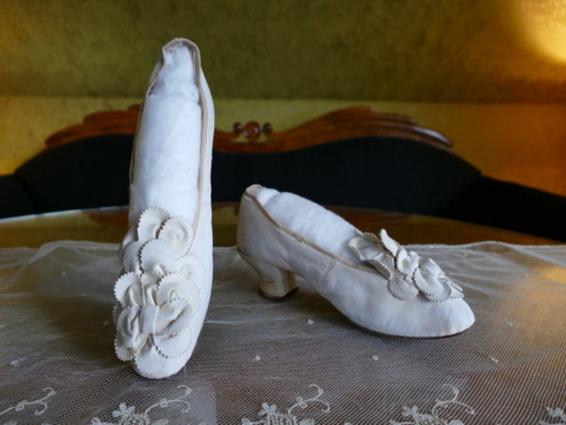 Chevreau-Lederschuhe, ca. 1863-1870