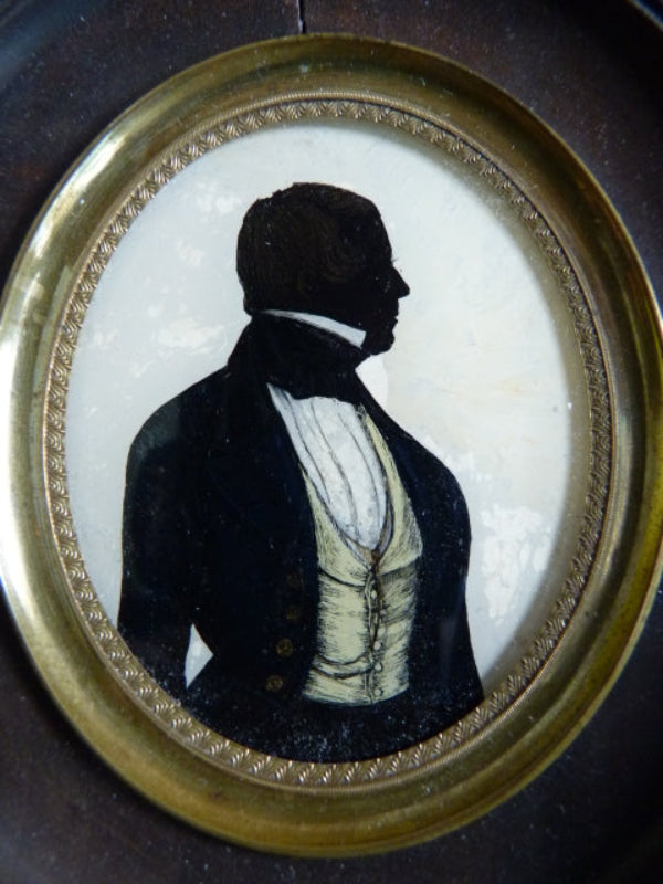Scherenschnitt-Miniatur, Louis Frowein, um 1845