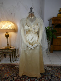HUGHES &amp; STARNES Brautkleid, ca. 1915