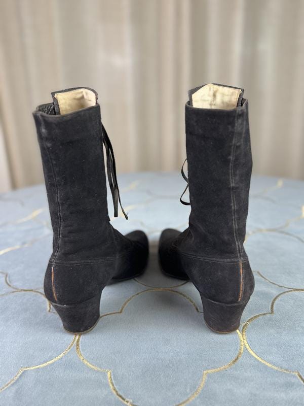 Wildleder-Schnürstiefel, ca. 1916