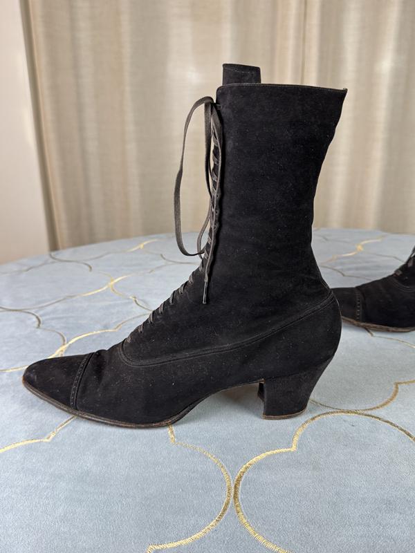 Wildleder-Schnürstiefel, ca. 1916