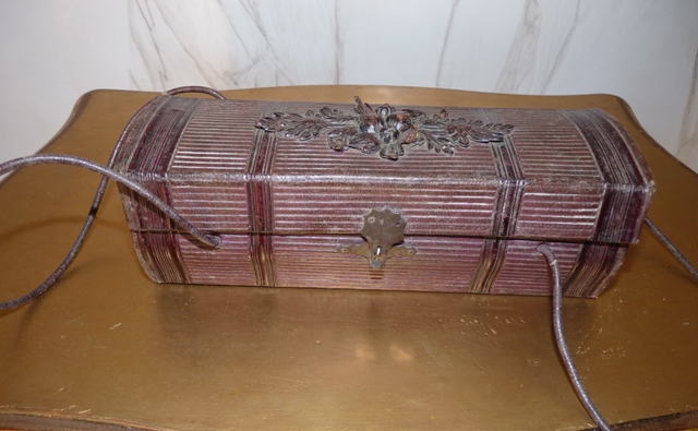  papermache handbag, papermache bag, antique papermache bag, antique bag, bag 1890, papier mache 1890, antique handbag