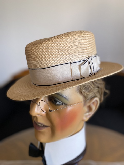 antique straw hat 1920