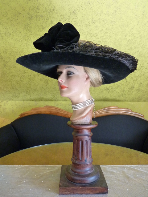 antique lampshade hat 1912