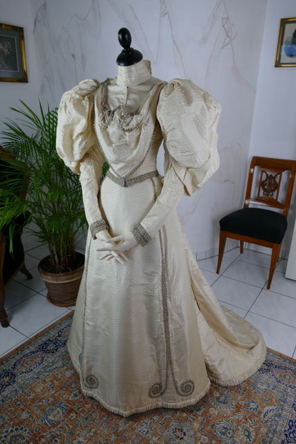 antique wedding dress 1895