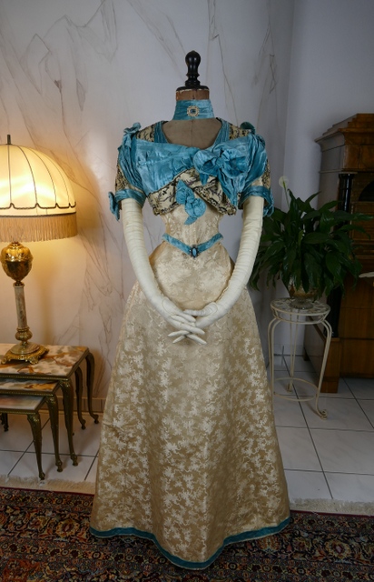 antique evening gown 1895