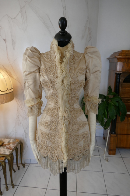 antique silk jacket 1895