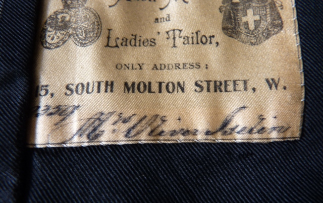 ALEX SCOTT Ladies Side Saddle Habit, ca. 1895 - www.antique-gown.com