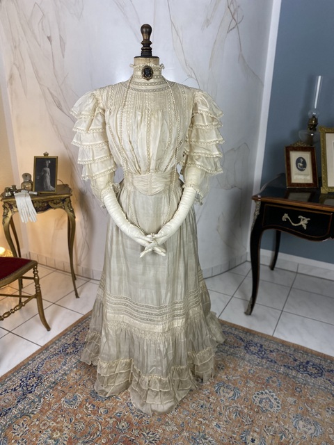 antique lingerie dress 1898