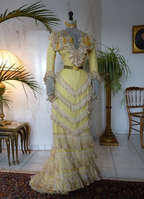 antique reception gown