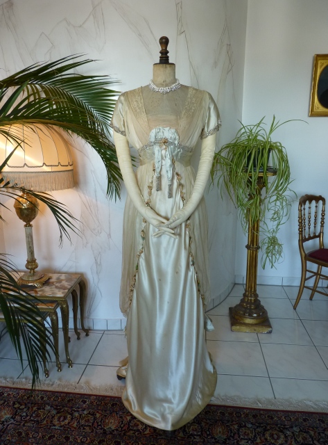 antique WORTH Evening Gown 1906